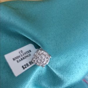 New earrings with tag and Helzberg Diamonds bag